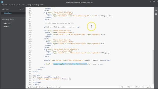 Bootstrap Tooltip смотреть онлайн