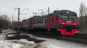 Электропоезд ЭД9Э-0009 на перегоне Толоконцево - Нижний Новгород Московский