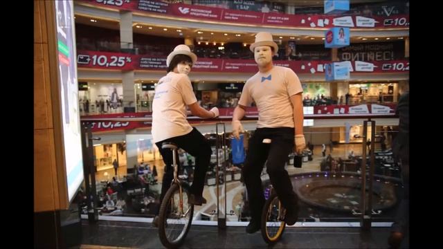 Унициклисты для рекламных акций. (Моноцикл, промоутеры, артисты на велосипедах) смотреть онлайн