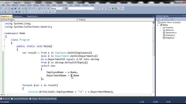 Part 24 Left Outer Join in LINQ смотреть онлайн