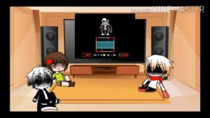 Реакция андертейл на битву с хоррор теил сансом