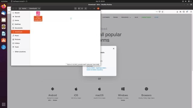 How to install Wire Desktop on Ubuntu 20.04 смотреть онлайн
