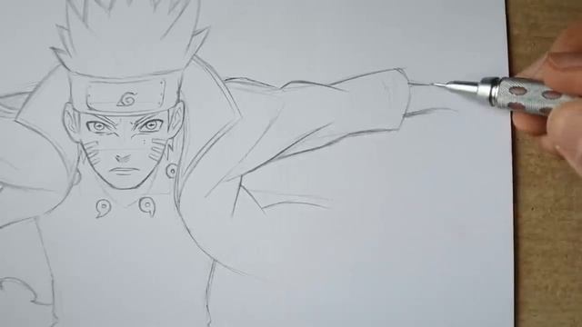 Рисуем Наруто с силой мудреца шести путей смотреть онлайн