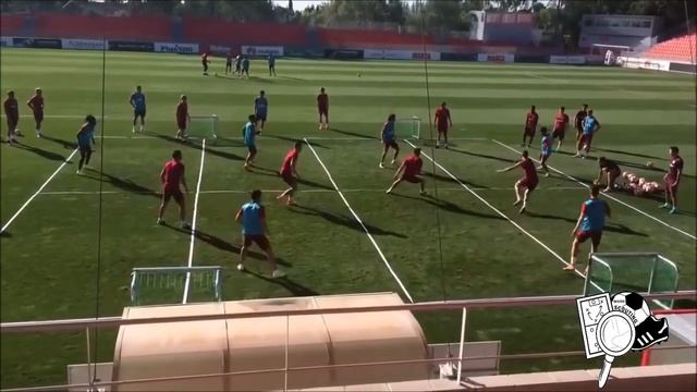 Ejercicio Cholo Simeone | Tapar líneas de pase смотреть онлайн
