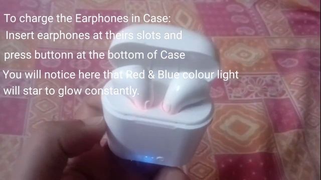 How to Charge? i7S TWS Bluetooth Wireless Earphone Charging Instructions & LED Indication Lights смотреть онлайн