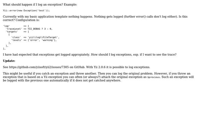 Yii2: How to log exceptions? (2 Solutions!!) смотреть онлайн