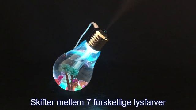 LED pære luftfugter med multifarvet lys смотреть онлайн