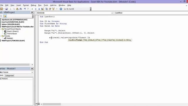 1. Fill Last Empty Row in a Table using VBA (Basics of Financial Modelling) смотреть онлайн