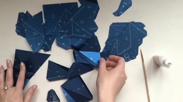 DIY: ХВОСТ КИТА своими руками // Собираем фигуру паперкрафт // 3D Papercraft