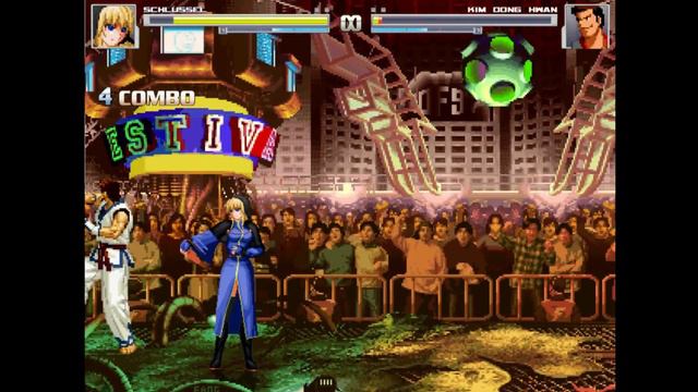 [ Mugen ] Schlussel Vs Kim Dong Hwan Ryona Reverse Kof fight смотреть онлайн