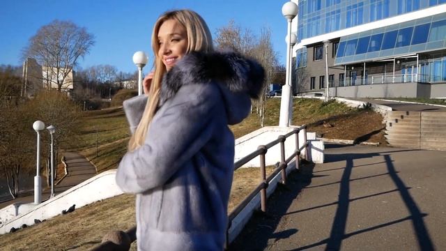 Норковая шуба "Москвичка" с капюшоном из чернобурки - новинка 2019! смотреть онлайн