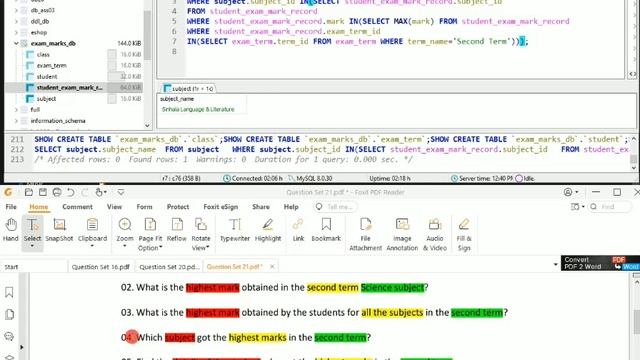 Database Task21|SQL Functions and sub query|1st year |java institute |D Fernando |@dtecknow смотреть онлайн