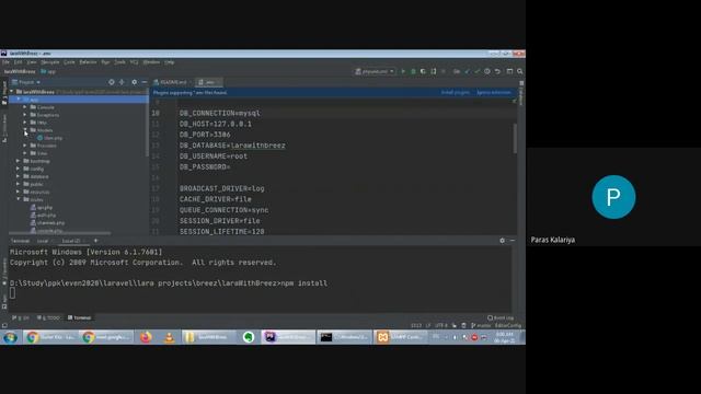 Recording 23| Laravel authentication and security with breeze смотреть онлайн
