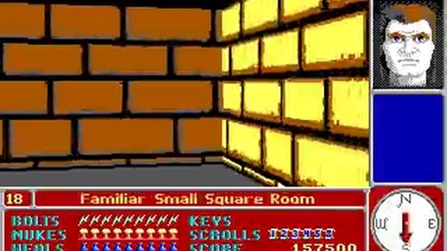 [fps|1991] Catacomb 3D: MAP 18 "The Labyrinth" смотреть онлайн