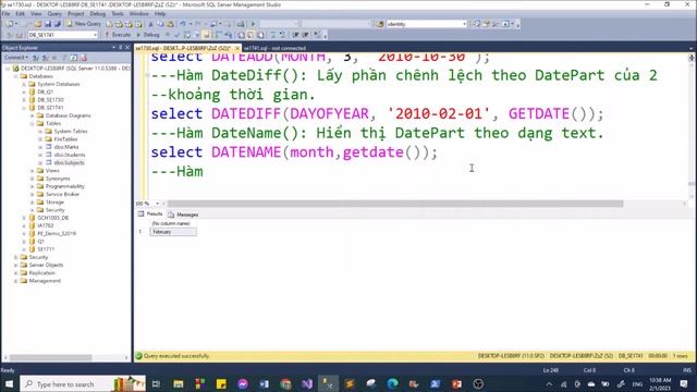 SQL Server-SE1730: Session 4. Các hàm Date/Time, Left join, Right join, Full join смотреть онлайн