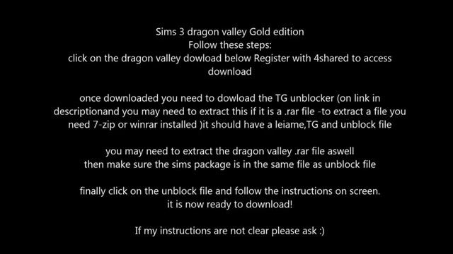 The sims 3 Dragon valley FREE! смотреть онлайн