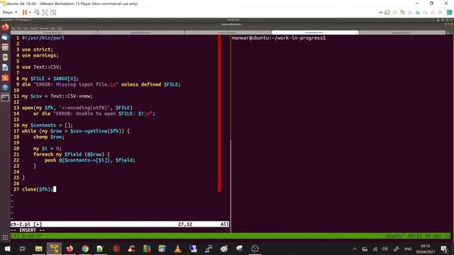 Perl Weekly Challenge - 110 (Task #2: Transpose File) смотреть онлайн