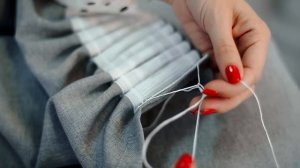 Как повесить шторы на шторной ленте