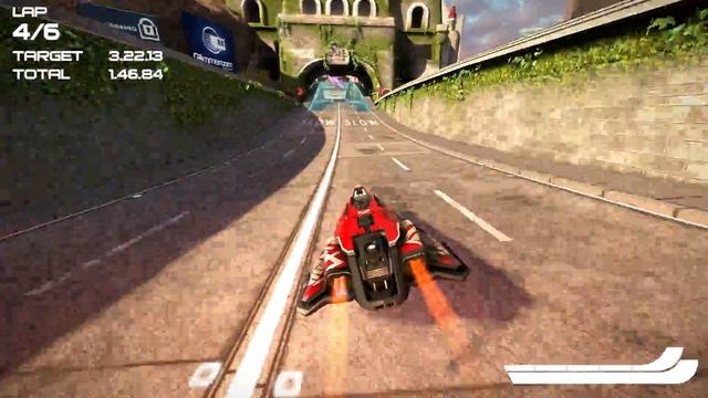 Wipeout Omega Collection Metro Park A+ Time Trial 3:22.18 Wipeout 2048 PS4 Pro 4K смотреть онлайн