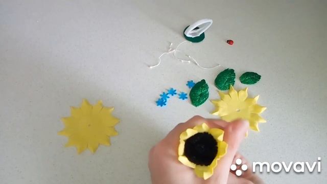Подсолнухи из фоамирана, проще не бывает/DIY/Sunflowers from foamiran, it is not easier/ смотреть онлайн