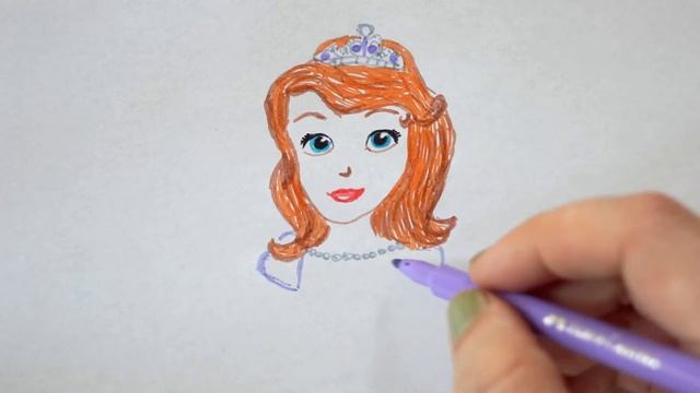 Prinzessin mit Prinzessinenkleid zeichnen - How to draw a princess - как нарисовать принцессу смотреть онлайн
