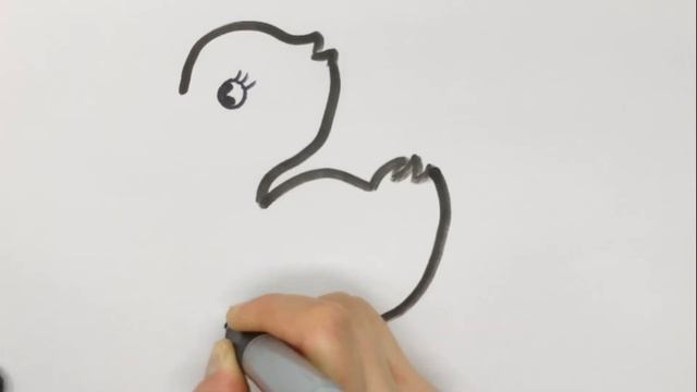 How to draw duck for kids | как нарисовать утку | o'rdakni qanday chizish kerak смотреть онлайн