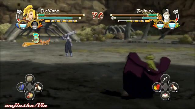 Naruto Ultimate Ninja Storm 3 Edo Deidara vs Zabuza Gameplay смотреть онлайн
