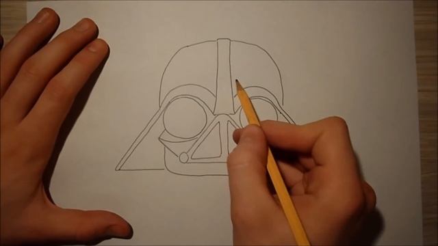 How to draw Darth Vader from Angry Birds Star Wars drawing lesson смотреть онлайн