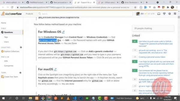 (18) Create Personal Github Token | Add Github Token | Login in Github using token