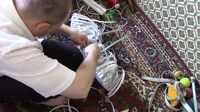 плетем корзину для белья смотреть онлайн