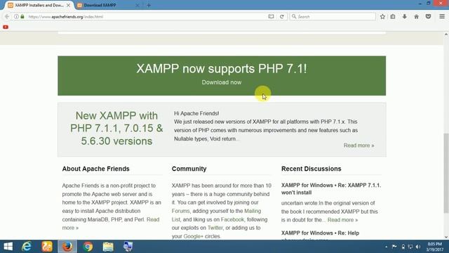 How to download XAMPP Server in PC for PHP 2017 in Telugu смотреть онлайн
