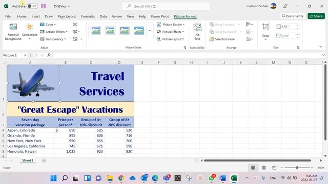 Lecture 39 | Excel Level 01 | Chapter 8 | Assessment 2 | Percentage formula ,Remove Background смотреть онлайн