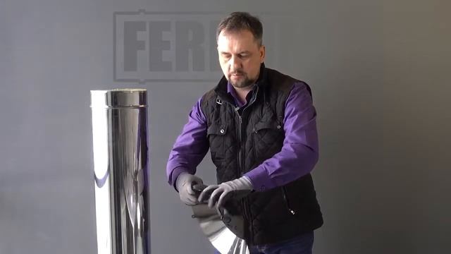 Кратко о дымоходе Ferrum. Фланец смотреть онлайн