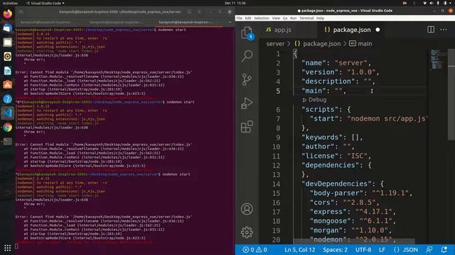 Nodemon is looking for index.js file | Nodemon Index.js error | Resolved смотреть онлайн