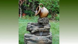 Настольный Фонтан или Декоративный водопад Своими руками  Садовый фонтан, сборка и установка