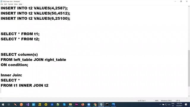 SQL Inner Join смотреть онлайн