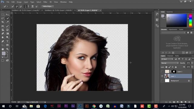 Photoshop Layer Masking Bangla Tutorial Hair and Channel Masking Full Tutorial смотреть онлайн