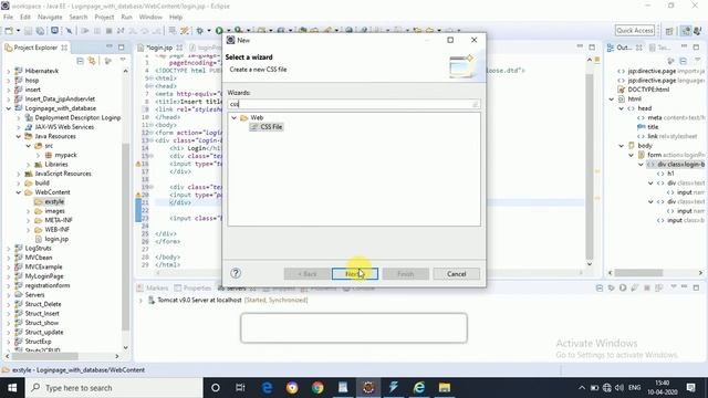Login Form in bootstrap designed in eclipse jsp servlet pages смотреть онлайн