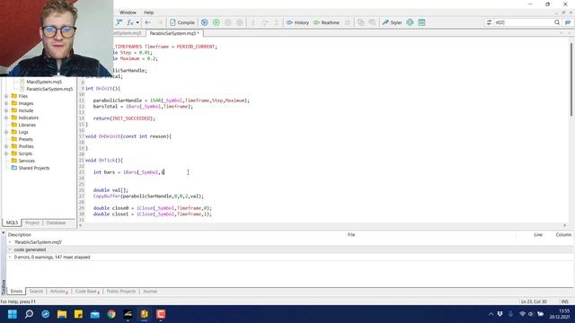 Fully Working Parabolic SAR MT5 Expert Advisor Programming Tutorial смотреть онлайн