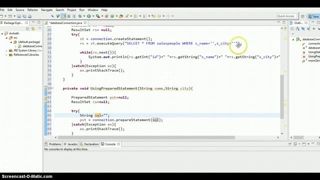 JAVA JDBC Tutorial 9- PreparedStatement & Statement смотреть онлайн