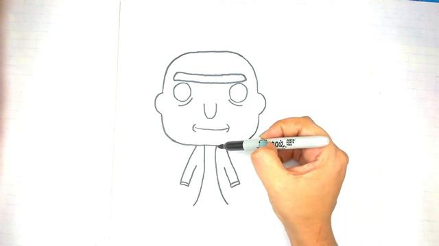 Como DIbujar a Rick Funko POP Facil Paso a Paso смотреть онлайн