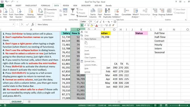 Excel Ten Tiny Tips || MS-Excel Telugu Tutorials смотреть онлайн