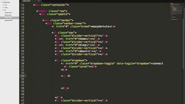 Twitter Bootstrap Tutorials - Navigation pt.2 - Lesson 2 - Creating a Homepage смотреть онлайн