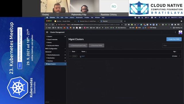 23. CNCF SK meetup || Rancher ako nástroj na management clustra || Ondrej Sika [cz] смотреть онлайн