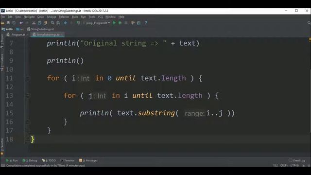string substrings in kotlin смотреть онлайн