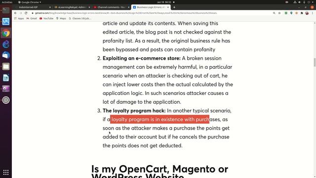 20210118 overview tentang business logic error смотреть онлайн