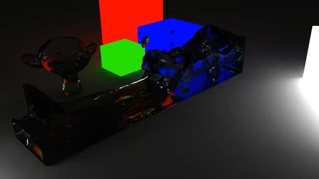 [Blender]Fluid sim, alternate rendering engines. Blender cycles (Ray tracing). смотреть онлайн