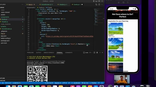 ? Let's build Airbnb with React Native| HomeScreen | Expo | Day2 | React Navigation смотреть онлайн