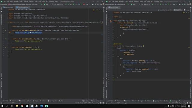 RecyclerView vs LazyColumn (Android Studio | Kotlin - Jetpack Compose) смотреть онлайн