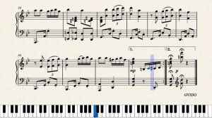 Carlos Gardel - Por una cabeza - Easy Piano Tutorial & Sheet Music